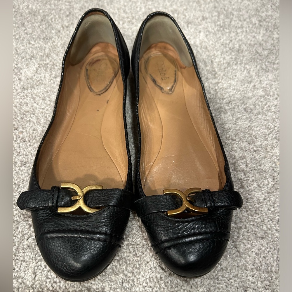 Chloe low cut ballet flats with original box